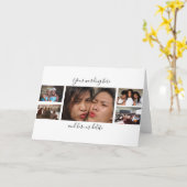 DIY 7写真卒業フレンドファミリーカスタム カード (黄色い花)