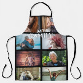 DIY 8フォトファミカスタムリ写真コラージュ エプロン (正面)