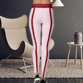 DIY Animal Pet Friends Happy Valentine's Day Pink レギンス