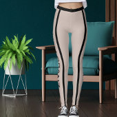 DIY Animal Pet Lover Cat Mom Classic Black Stripes レギンス