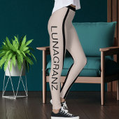 DIY Animal Pet Lover Cat Mom Classic Black Stripes レギンス