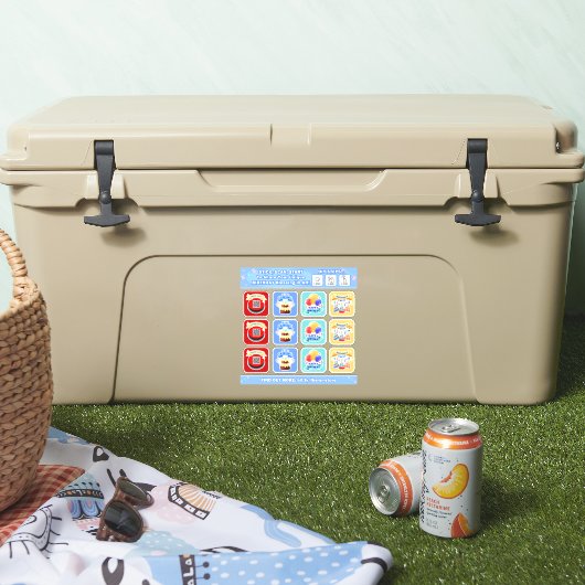 DIY-AR Birthday Sticker シール (クーラー)