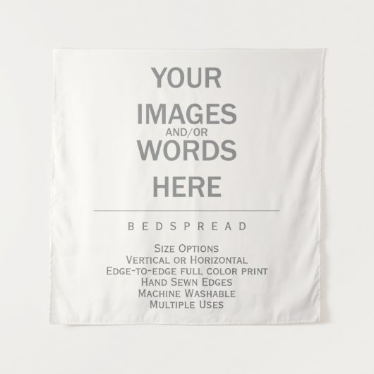 DIY - Bedspread 57インチx 57インチ/ タペストリー (正面)