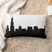 DIY BGシカゴスカイラインシルエット ランバークッション (ブランケット)