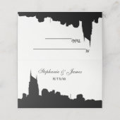 DIY BGナッシュビルスカイラインシルエットエスコートカード プレイスカード (外部開封)