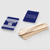 DIY BGネイビーホワイトチームジャージカスタムー番号名 ハンドファン (組立なし)