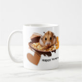 DIY Breakfast with Hamsters写真とハート コーヒーマグカップ (左)