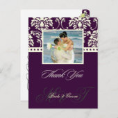 DIY Color/結婚's Thank You Photoはがき， ポストカード (正面/裏面)