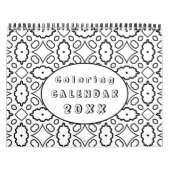 DIY Coloring Pattern custom Outline Art - カレンダー (カバー)