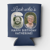 DIY Colors • 60歳の誕生日パーティー2枚の写真 缶クーラー (正面)
