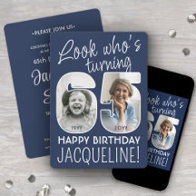 DIY Colors • 65歳の誕生日パーティー 2枚の写真