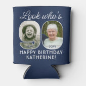 DIY Colors • 90歳の誕生日パーティー2枚の写真 缶クーラー (正面)