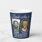 DIY Colors ・ Look Who's 70 Birthday Party 2写真 紙コップ (正面)