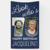 DIY Colors ・ Look Who's 75 Birthday Party 2写真 横断幕 (縦)