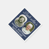 DIY Colors ・ Look Who's 80 Birthday Party 2写真 スタンダードカクテルナプキン (角)