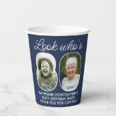 DIY Colors ・ Look Who's 80 Birthday Party 2写真 紙コップ (裏面)