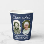 DIY Colors ・ Look Who's 80 Birthday Party 2写真 紙コップ (正面)