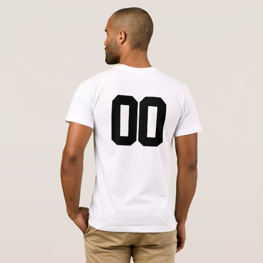 DIY Create Your Own Football Jersey - Personalized Tシャツ (裏面フル)