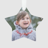 DIY Create Your Own Photo Star Christmas Holiday オーナメント (正面)