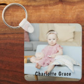 DIY Custom Personalized Photo and Name キーホルダー (正面)