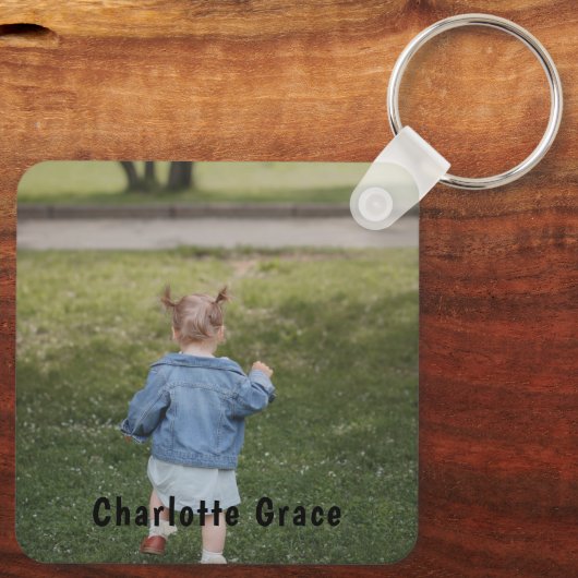 DIY Custom Personalized Photo and Name キーホルダー (裏面)