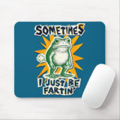 DIY Fartin Sometimes Collage I Just Frog Poster Fu マウスパッド (マウス)