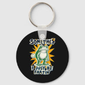 DIY Fartin Sometimes Collage I Just Frog Poster Sm キーホルダー (正面)