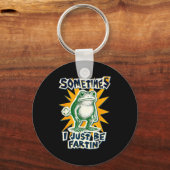 DIY Fartin Sometimes Collage I Just Frog Poster Sm キーホルダー (正面)