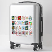 DIY Festive Advent Calendar シール (スーツケース)