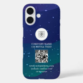 DIY Gradient Business Logo QR Code iphone case Case-Mate iPhoneケース (裏面)
