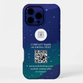 DIY Gradient Business Logo QR Code iphone case iPhoneケース (裏面)