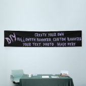 DIY Halloween Banner - Custom Party Decor 横断幕 (トレードショー)