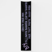 DIY Halloween Banner - Custom Party Decor 横断幕 (縦)