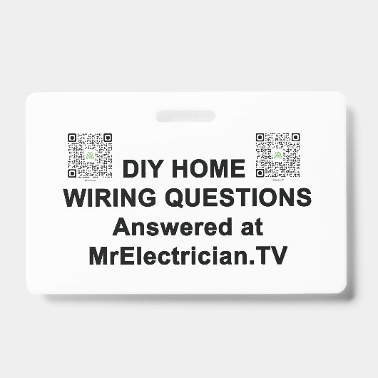 DIY HOME WIRING QUESTIONS電気技師バッジ バッジ (Front)