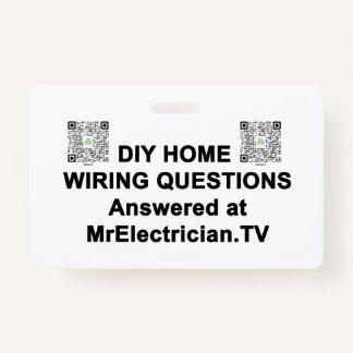 DIY HOME WIRING QUESTIONS電気技師バッジ バッジ