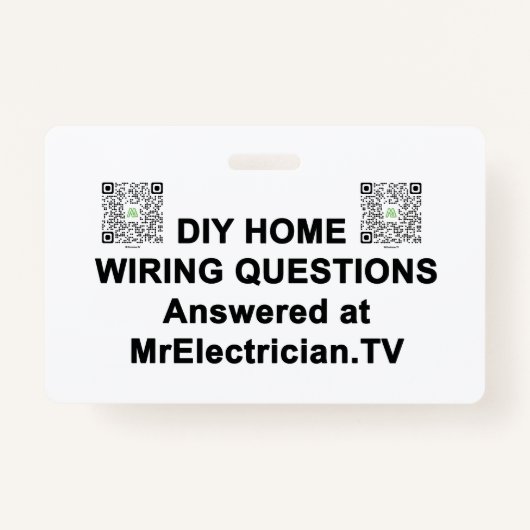 DIY HOME WIRING QUESTIONS電気技師バッジ バッジ (正面)
