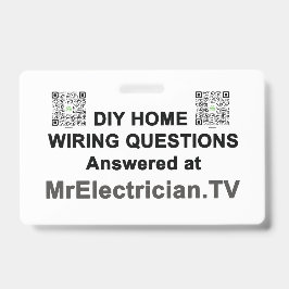DIY Home Wiring Questions at MrElectrician.TV バッジ
