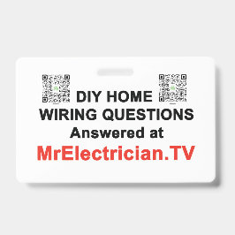 DIY Home Wiring Questions at MrElectrician.TV バッジ