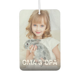 DIY I Love you Opa and Oma Photo カーエアーフレッシュナー