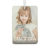 DIY I Love you Opa and Oma Photo カーエアーフレッシュナー (裏面)