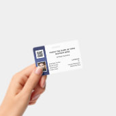 DIY IDカードクラシックシンプルの写真ロゴNOバーコード バッジ (手持ち)