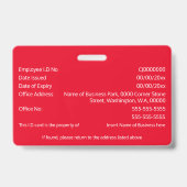 DIY IDカードフェイク銀色 |フォトロゴテンプレート バッジ (裏面)