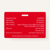 DIY IDカードフェイク銀色 |フォトロゴテンプレート バッジ (裏面)