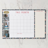 DIY Large 2-in-1ファミリフォトデスクのウォールカレンダー ペーパーパッド (正面)