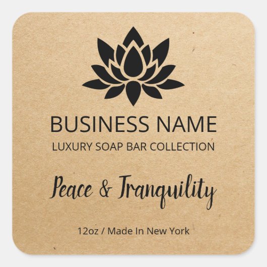 DIY Lotus製品ラベル スクエアシール (正面)