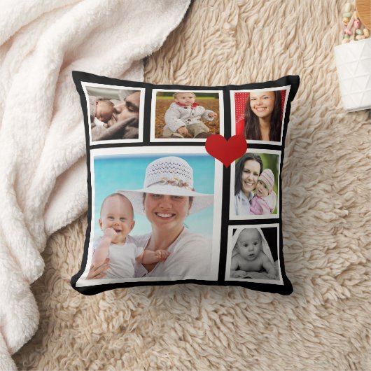 DIY Make a パーソナライズされた写真テンプレートハート クッション (ブランケット)