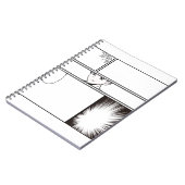 DIY Manga Comic Strip – Blank Panel with Japanes ノートブック (左側)