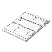 DIY Manga Panel 3– Customizable Japanese Comic  ノートパッド (回転)