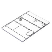  DIY Manga Panel 3– Customizable Japanese Comic  ノートブック (左側)