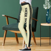 DIY Modern Animal Lover Pet Friends Cat Mom Cream レギンス